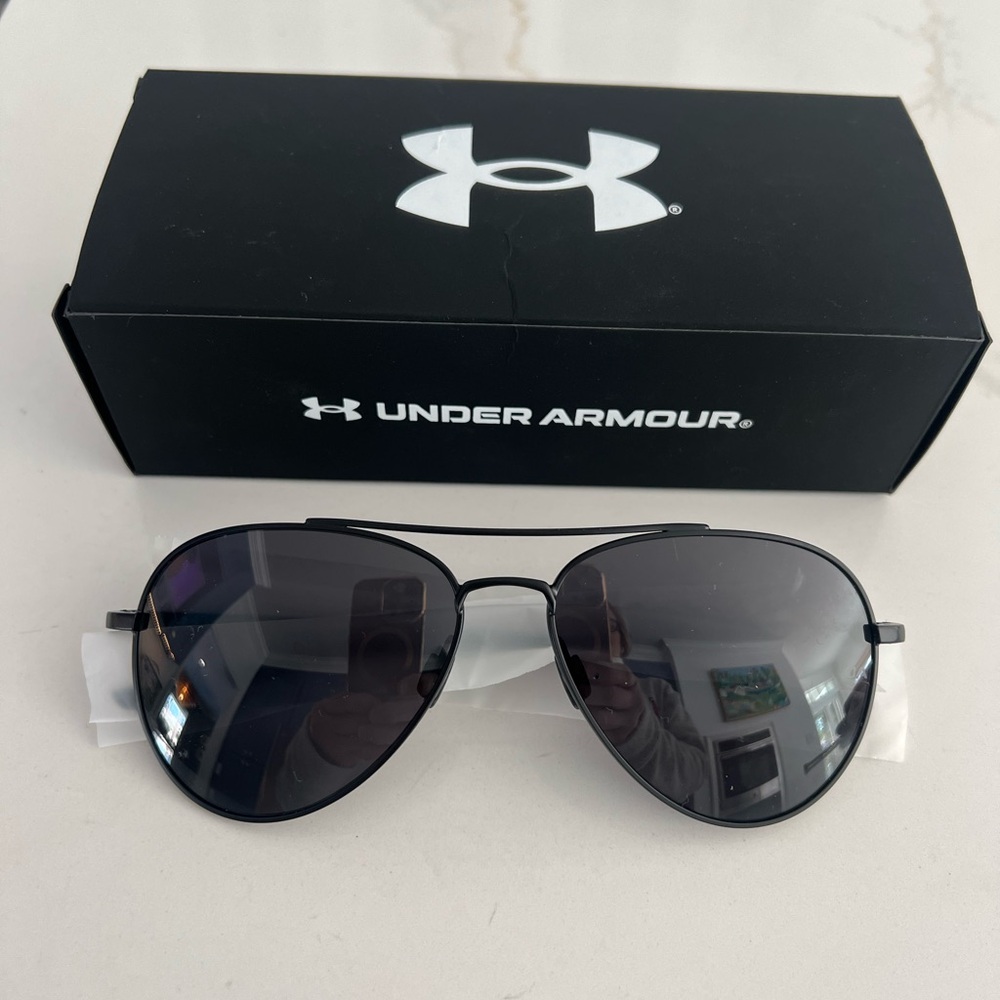 Under Armour Black Aviator Sunglasses